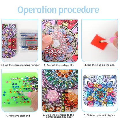 PU Partial Special Shaped Mandala 5D DIY Diamond Painting Wallet Gifts for Women