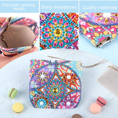 PU Partial Special Shaped Mandala 5D DIY Diamond Painting Wallet Gifts for Women