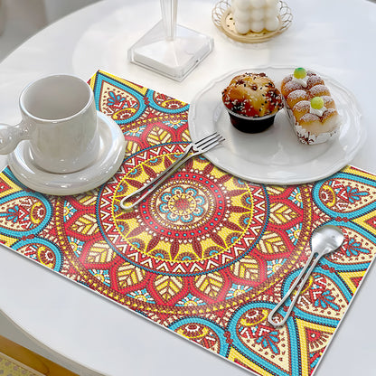 Mandala Pattern Diamond Painting Placemat Diamond Art Crafts for Home Decor