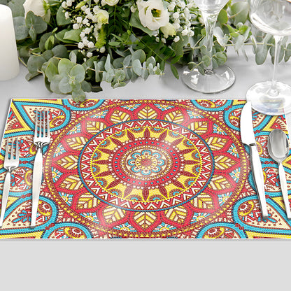 Mandala Pattern Diamond Painting Placemat Diamond Art Crafts for Home Decor