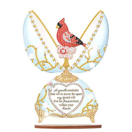 Special Shaped Broken Egg Cardinal Diamond Painting Desktop Decorations