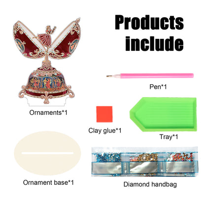 Special Shaped Broken Egg Princess Diamond Painting Desktop Decorations