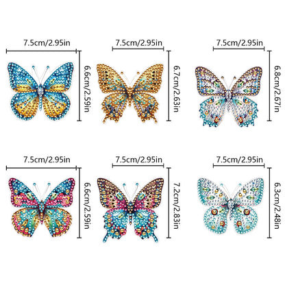 6Pcs Butterfly Diamond Painting Art Hooks Diamond Art Craft Wall Hooks for Wall