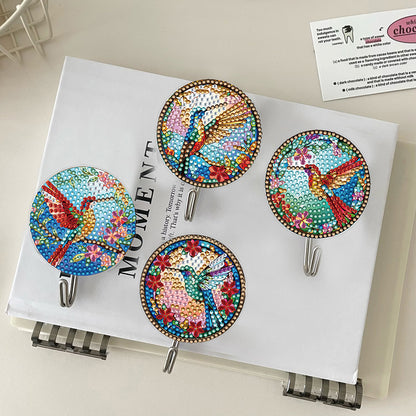 6Pcs Hummingbird Diamond Painting Art Hooks Diamond Art Craft Wall Hooks