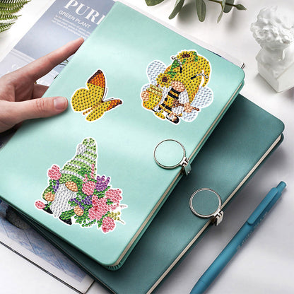 14Pcs Spring Goblin Diamond Painting Sticker Crystal Diamond Sticker for Kids