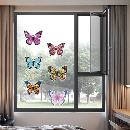 6Pcs Butterfly Diamond Painting Sticker Diamonds Mosaic Stickers (BT608)