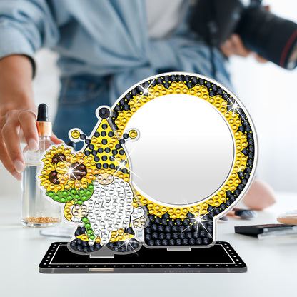5D DIY Cartoon Goblin Acrylic Diamond Painting Mirror Kit for Kids Women Girls