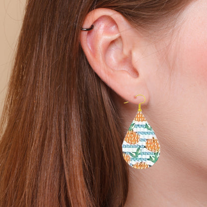 10 Pairs Double Sided 5D DIY Earring Making Kit Drop Earrings Jewelry Pendant