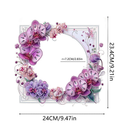 Special Shape Floral Diamond Painting Photo Frame Kits Bedroom Table Decor