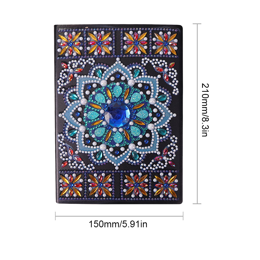 Special Shaped Mandala Diamond Painting Diary Book Rhinestone Art Hand Craft Kit