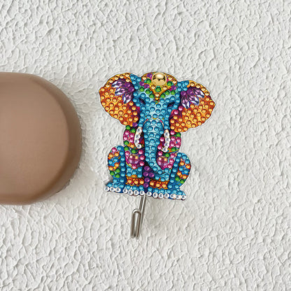 6Pcs Diamond Painting Hooks Diamond Art Craft Wall Hooks Home Decor (Elephant)