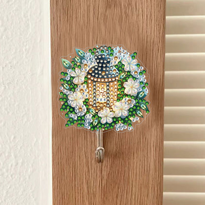 6Pcs Diamond Painting Hooks Diamond Art Craft Wall Hooks Home Decor (Flowers)