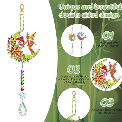 Elf Suncatcher Diamond Painting Hanging Pendant Diamond Drawing Hanging Ornament