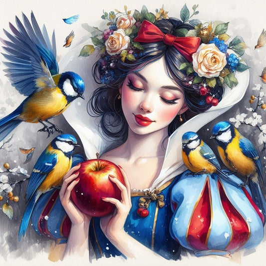 Snow White - Full Round Drill Diamond Painting 40*40CM