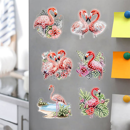 5Pcs Special Shape Flowers Diamond Painting Fridge Magnet Fridge Stickers