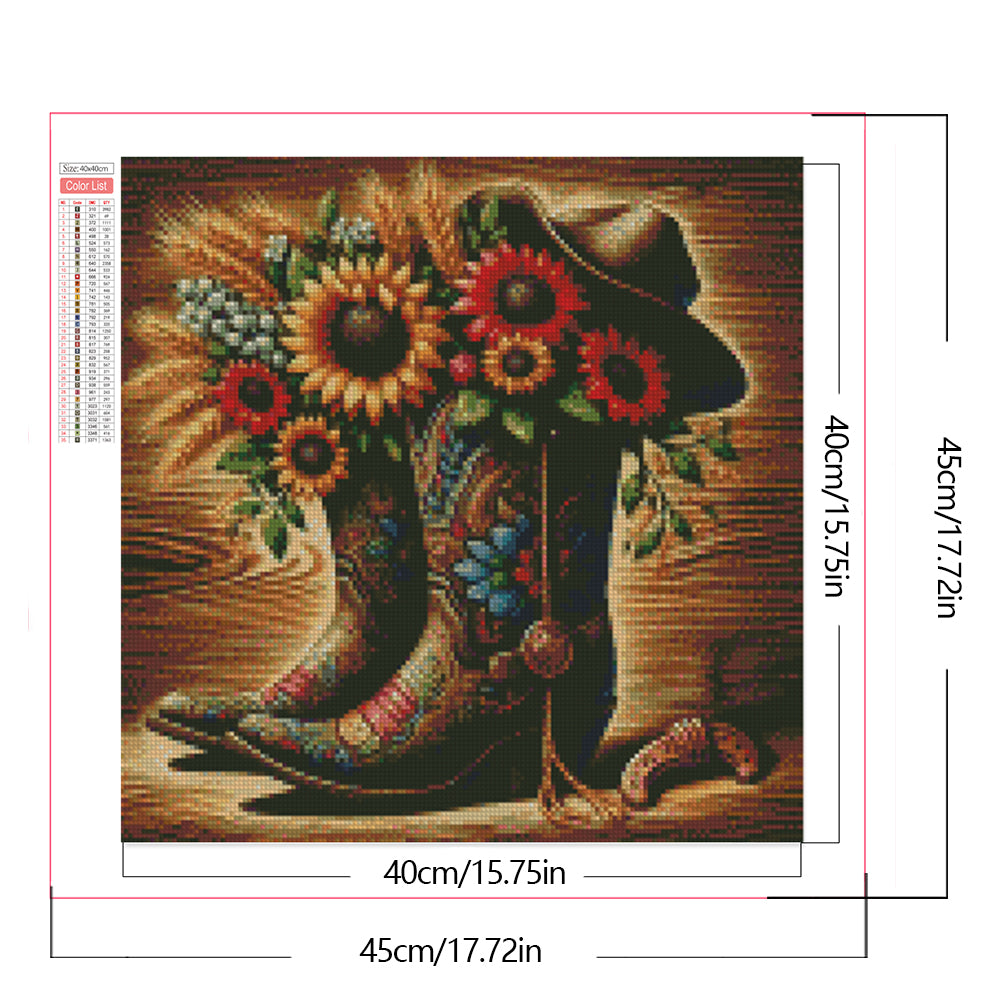 Boots - Full Square Drill Diamond Painting 40*40CM