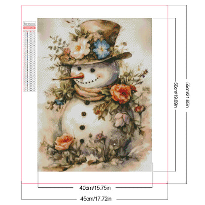 Snowman - Full Square Drill Diamond Painting 40*50CM