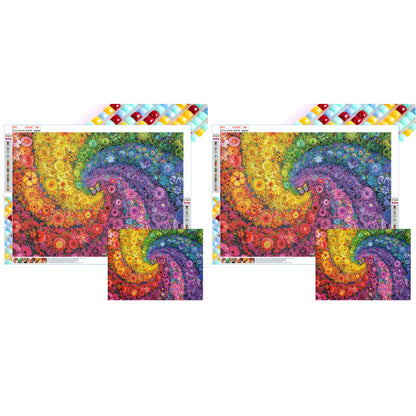 Flower Swirl - Full AB Square Drill Diamond Painting 65*45CM