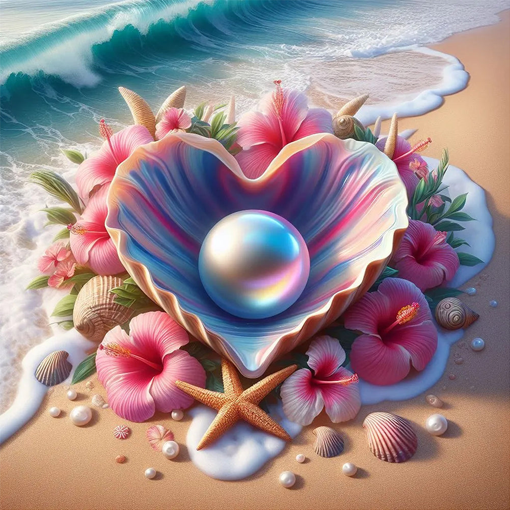 Seaside Shells - Full Square Drill Diamond Painting 40*40CM