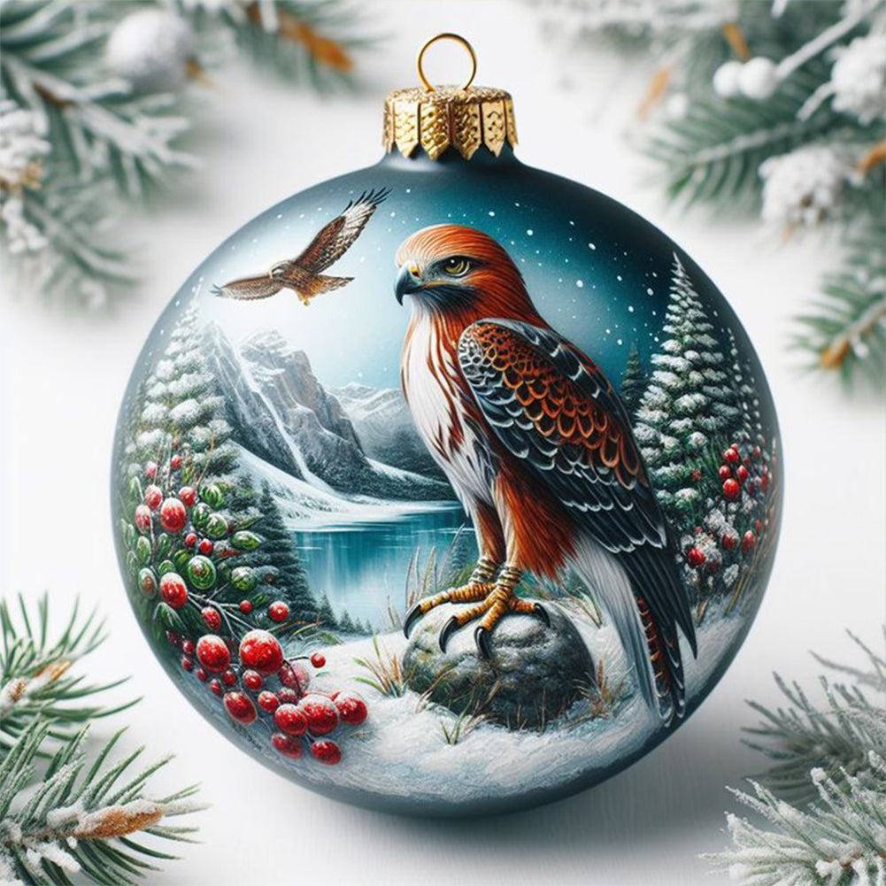 Winter Eagle Eggs - Full Round Drill Diamond Painting 30*30CM