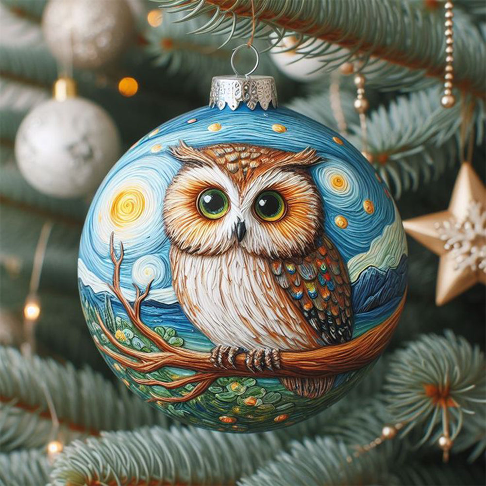 Winter Owl Eggs - Full Round Drill Diamond Painting 30*30CM