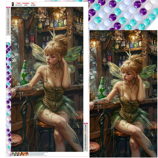 Fantasy Butterfly Girl - Full Round Drill Diamond Painting 40*75CM