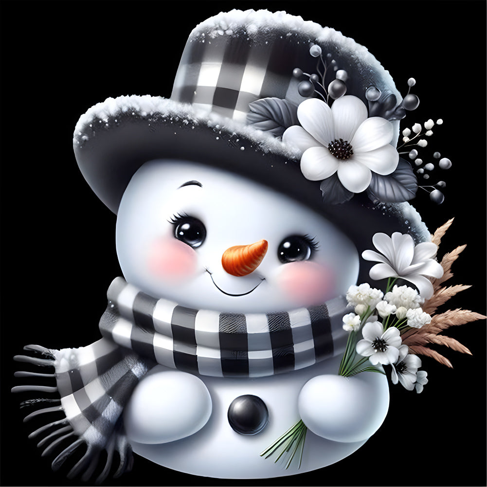 Christmas Snowman - Full Round Drill Diamond Painting 30*30CM