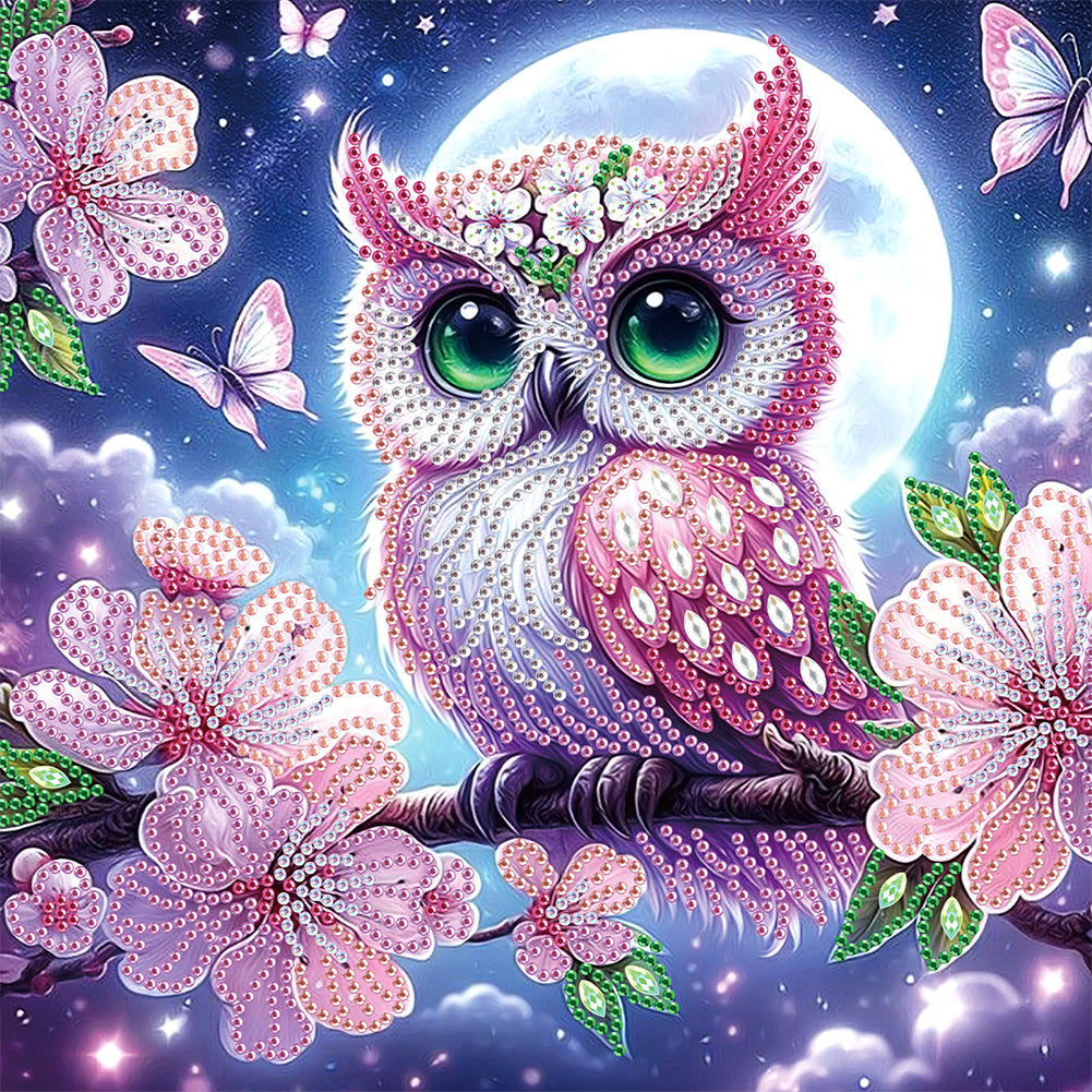 Owl - Special Shaped Drill Diamond Painting 30*30CM