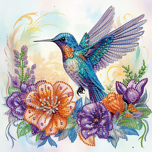 Hummingbird - Special Shaped Drill Diamond Painting 30*30CM