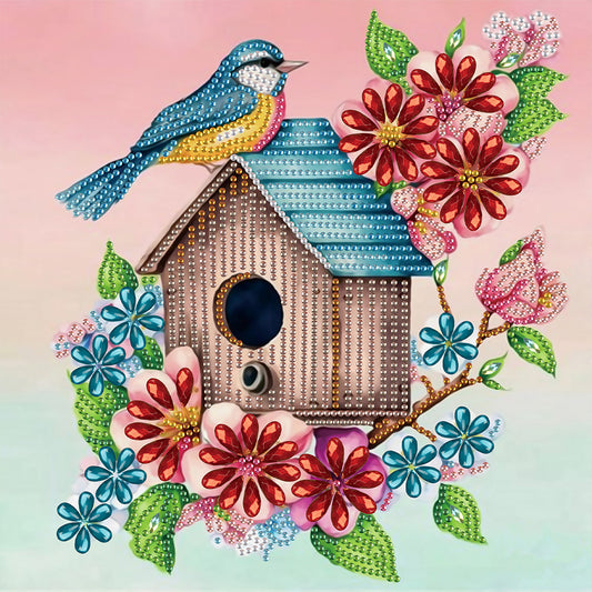 Bluebird - Special Shaped Drill Diamond Painting 30*30CM