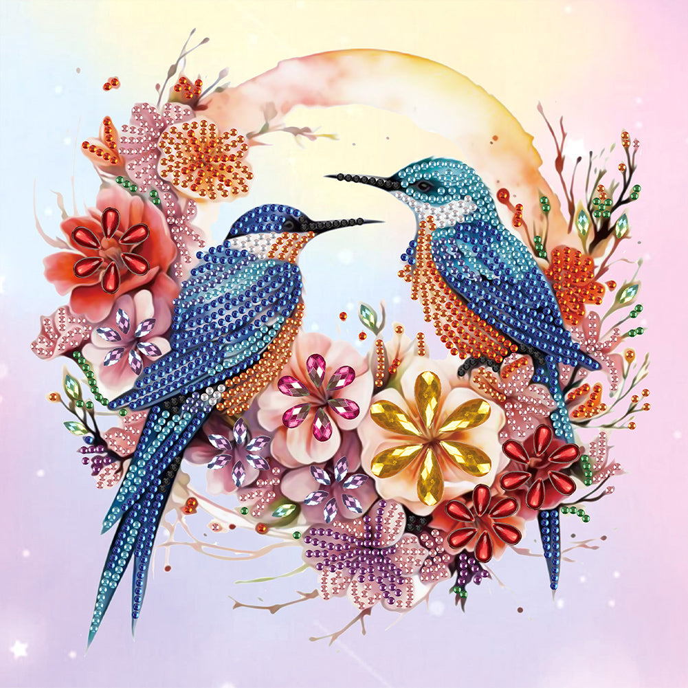 Bluebird - Special Shaped Drill Diamond Painting 30*30CM