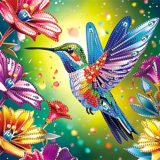 Hummingbird - Special Shaped Drill Diamond Painting 30*30CM