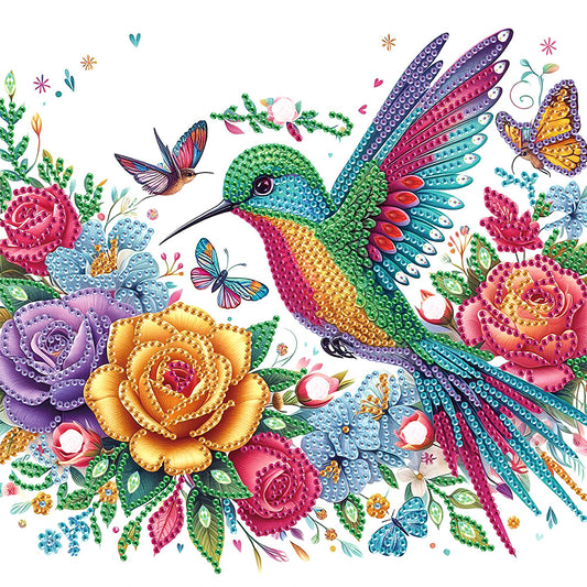 Hummingbird - Special Shaped Drill Diamond Painting 30*30CM