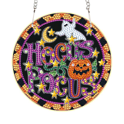 Halloween Pumpkin Special Shape Diamond Painting Art Pendants for Wall Decor