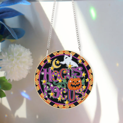 Halloween Pumpkin Special Shape Diamond Painting Art Pendants for Wall Decor