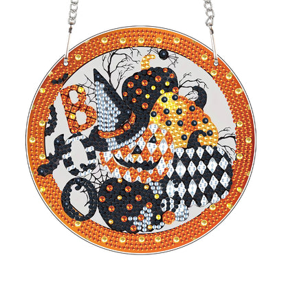 Halloween Pumpkin Special Shape Diamond Painting Art Pendants for Wall Decor