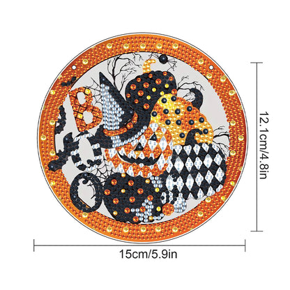 Halloween Pumpkin Special Shape Diamond Painting Art Pendants for Wall Decor