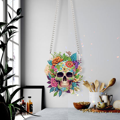 Halloween Skeleton Special Shape Diamond Painting Art Pendants for Wall Decor