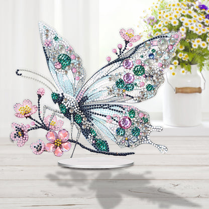 Acrylic Gem Butterfly Diamond Painting Desktop Ornaments Bedroom Table Decor