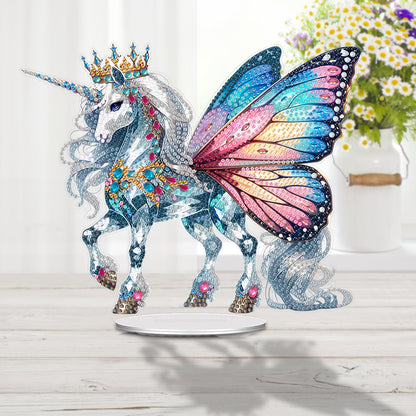 Acrylic Butterfly Horse Diamond Painting Desktop Ornaments Bedroom Table Decor