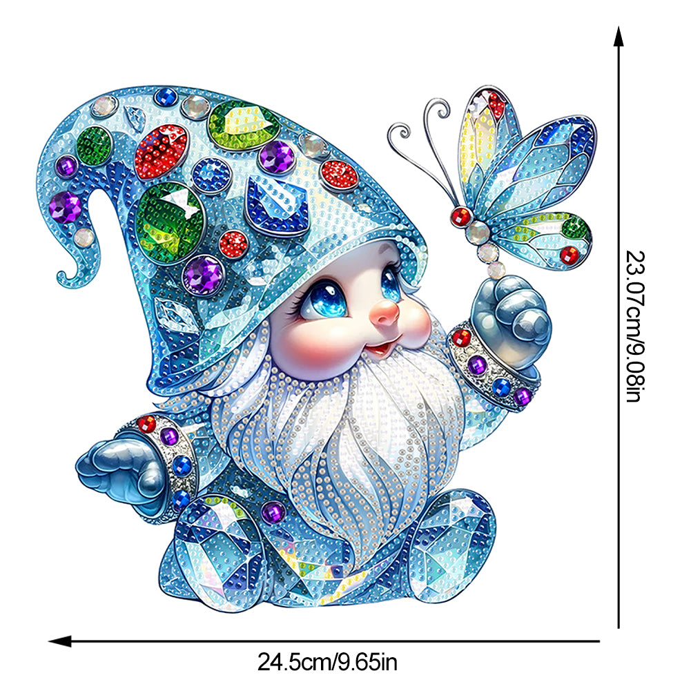 Acrylic Gnome Butterfly Diamond Painting Desktop Ornaments Bedroom Table Decor