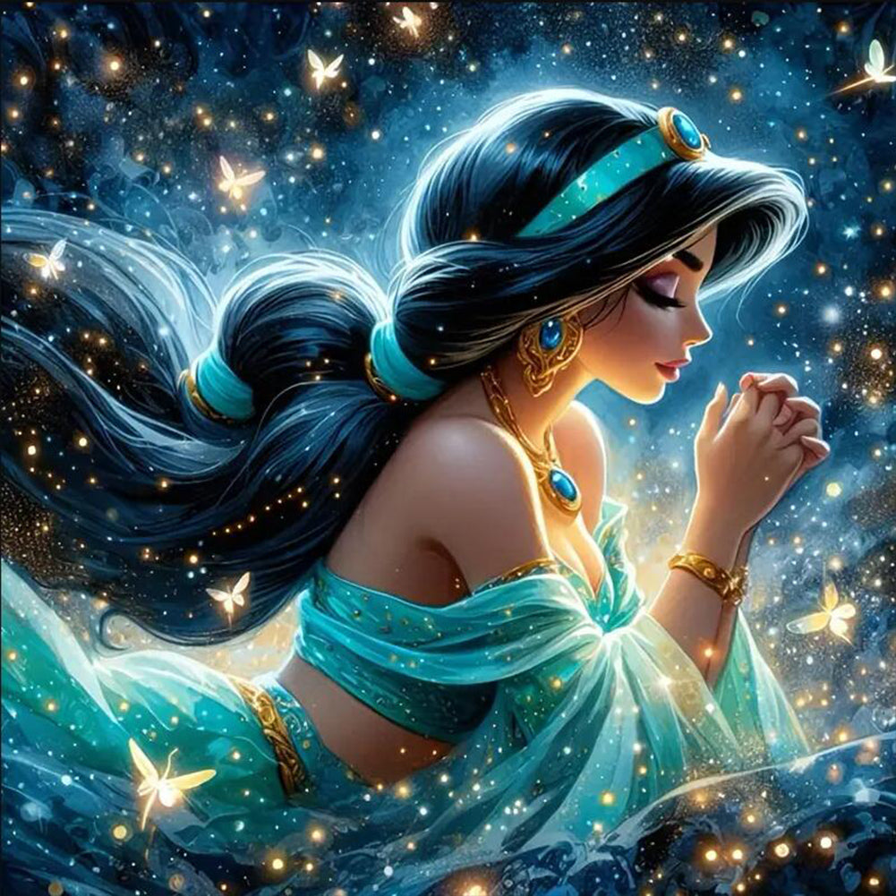 Princess Jasmine - Full Round Drill Diamond Painting 40*40CM