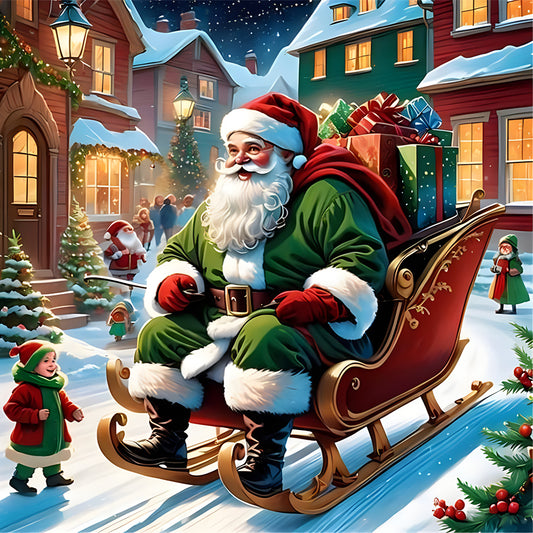 Santa Claus - Full Round Drill Diamond Painting 40*40CM