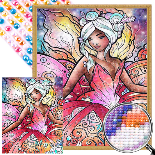 Diamond Fairy Girl - Full AB Round Drill Diamond Painting 40*50CM