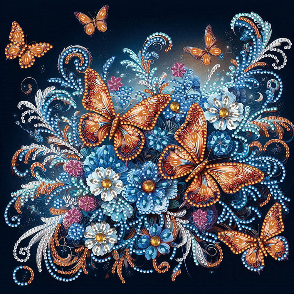 Butterfly - Special Shaped Drill Diamond Painting 30*30CM