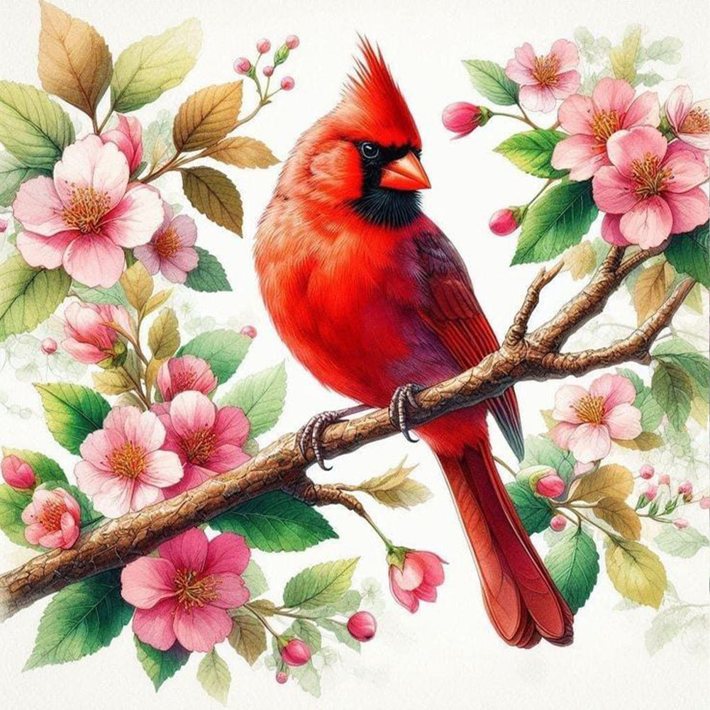 Cardinal - Full Round Drill Diamond Painting 30*30CM