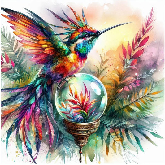 Hummingbird - Full Round Drill Diamond Painting 30*30CM