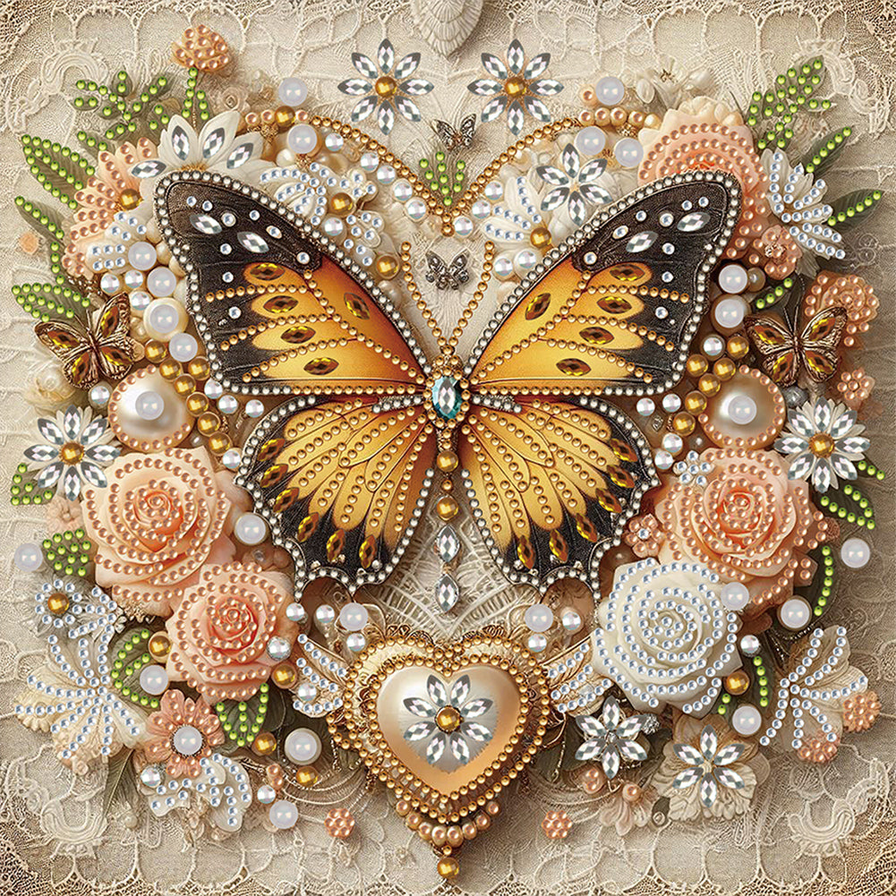 Butterfly - Special Shaped Drill Diamond Painting 30*30CM