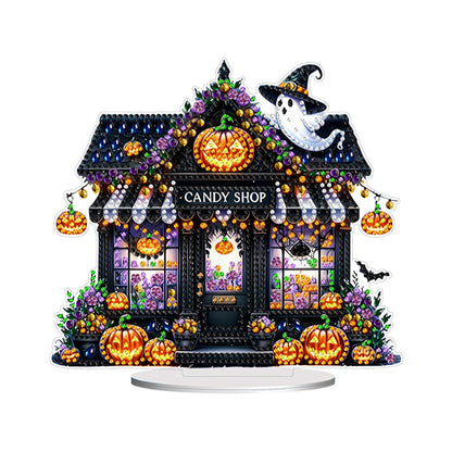 Acrylic Halloween Haunted Shop DIY Diamond Painting Home Desktop Ornaments Kit