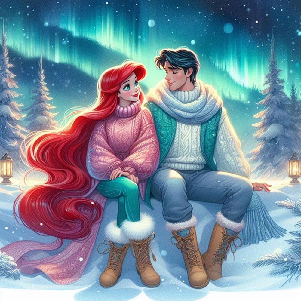 Ariel The Mermaid - Full Round Drill Diamond Painting 40*40CM